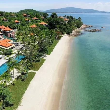 trisara beach Phuket top view