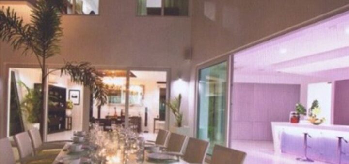 Custom dining furniture and aluminium sliding doors by 3LH, Phuket