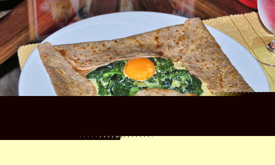 Buckwheat Complete galette with egg, ham and cheese at Le Celtique, Phuket